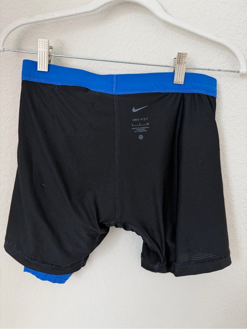 Nike Women's Royal Blue Athletic Running Shorts with Black Drawstring - Picture 10 of 11